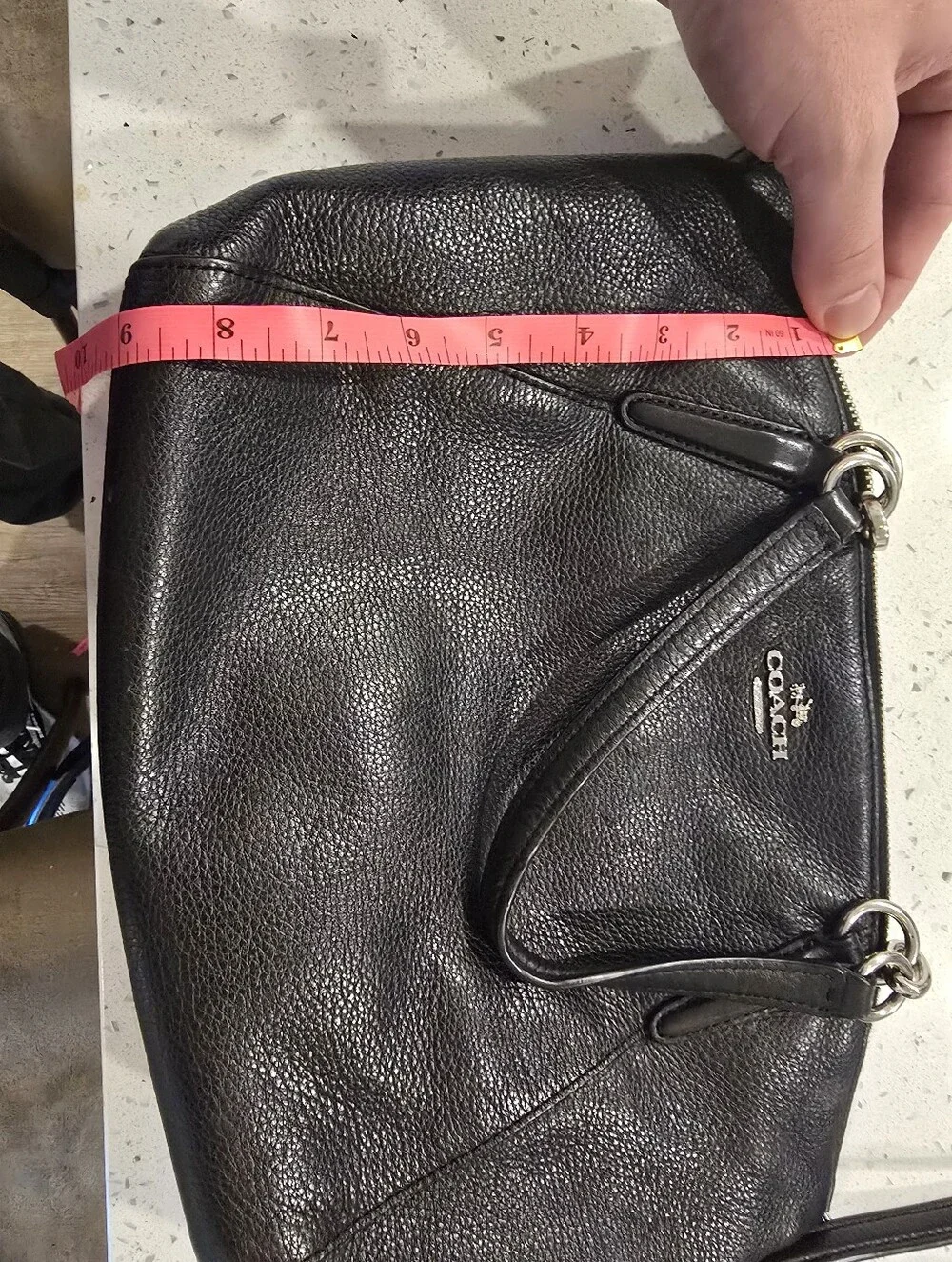 Coach Black Pebbled Leather Crossbody Messenger - Picture 2 of 3